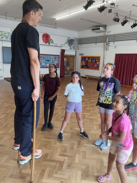 Performing arts circus skills lesson